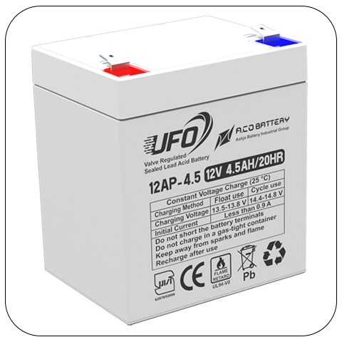 Flame Retardant UPS Battery 4.5Ah