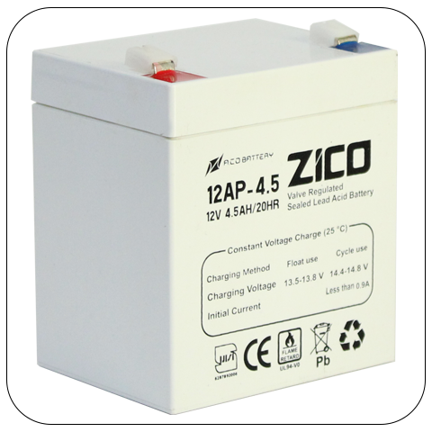 ZICO Flame Retardant UPS Battery 4.5Ah