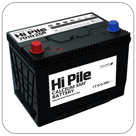 HiPile Car Battery 70Ah Straight 