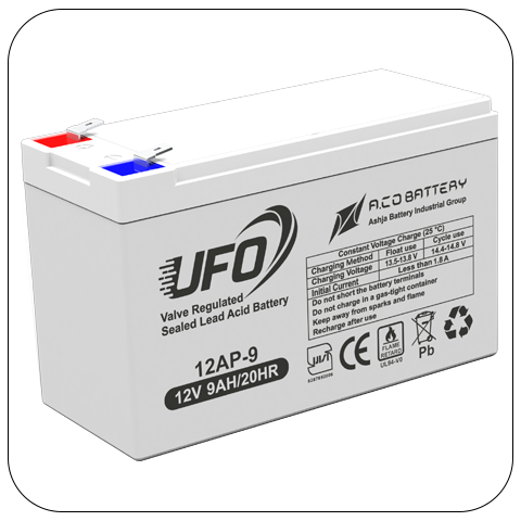 Flame Retardant UPS Battery 9Ah