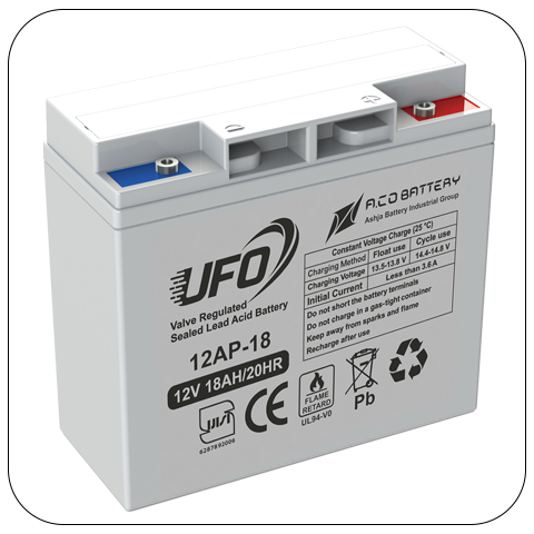 Flame Retardant UPS Battery 18Ah