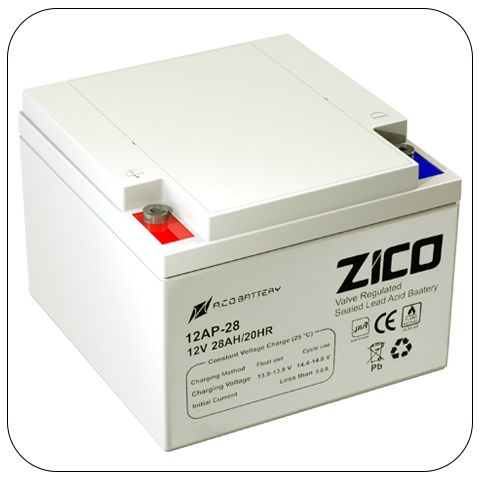 Zico Flame Retardant UPS Battery 28Ah