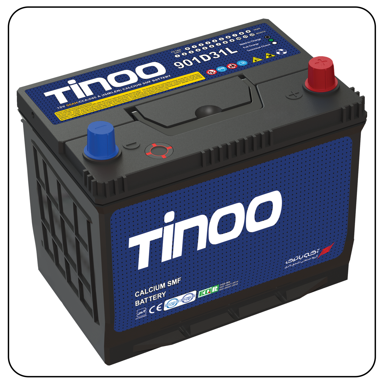 Tinoo Car Battery 90Ah Reverse