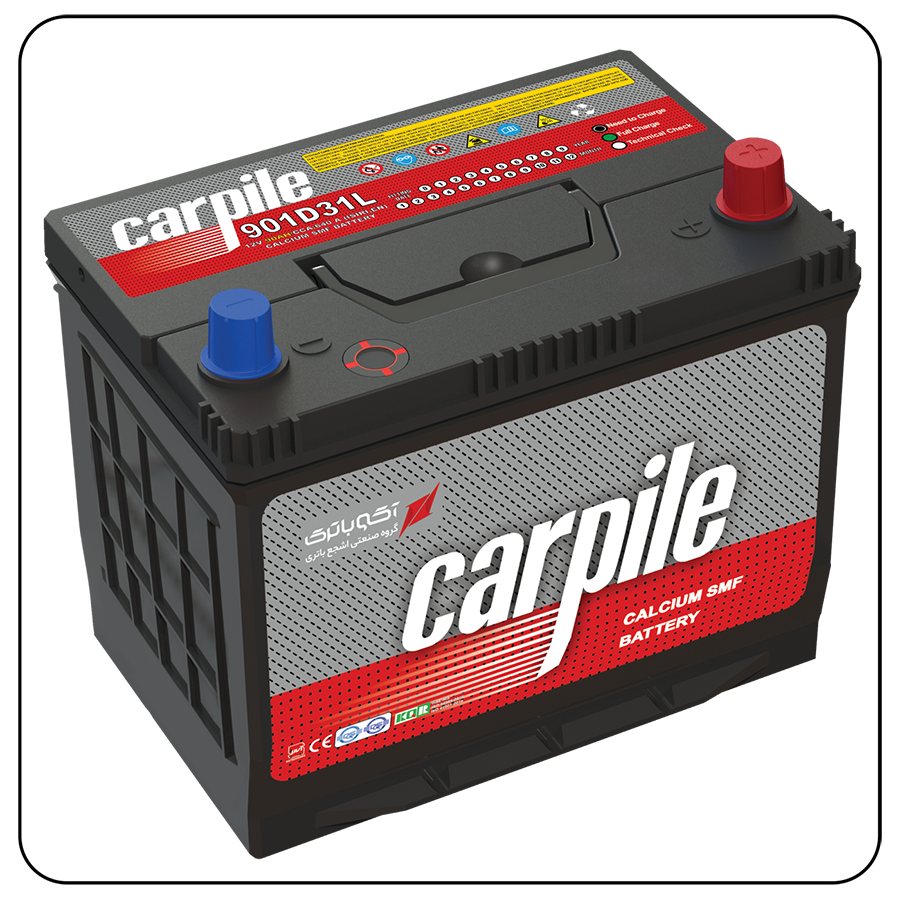 CarPile Car Battery 90Ah Reverse