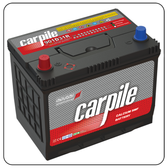 CarPile Car Battery 90Ah Straight