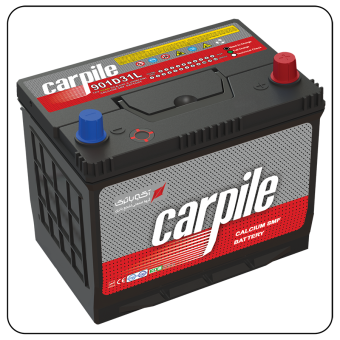 CarPile Car Battery 90Ah Reverse